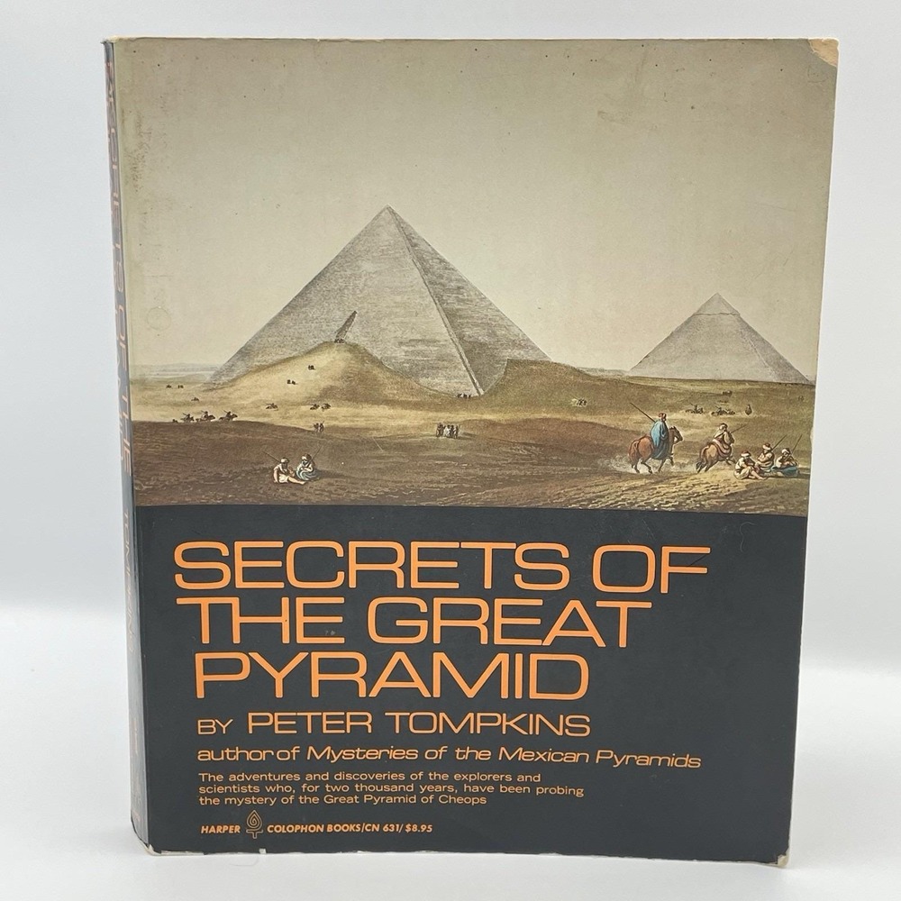 Secrets of the Great‎ Pyramid Peter Tompkins 1978 1st Colophon PB Edition